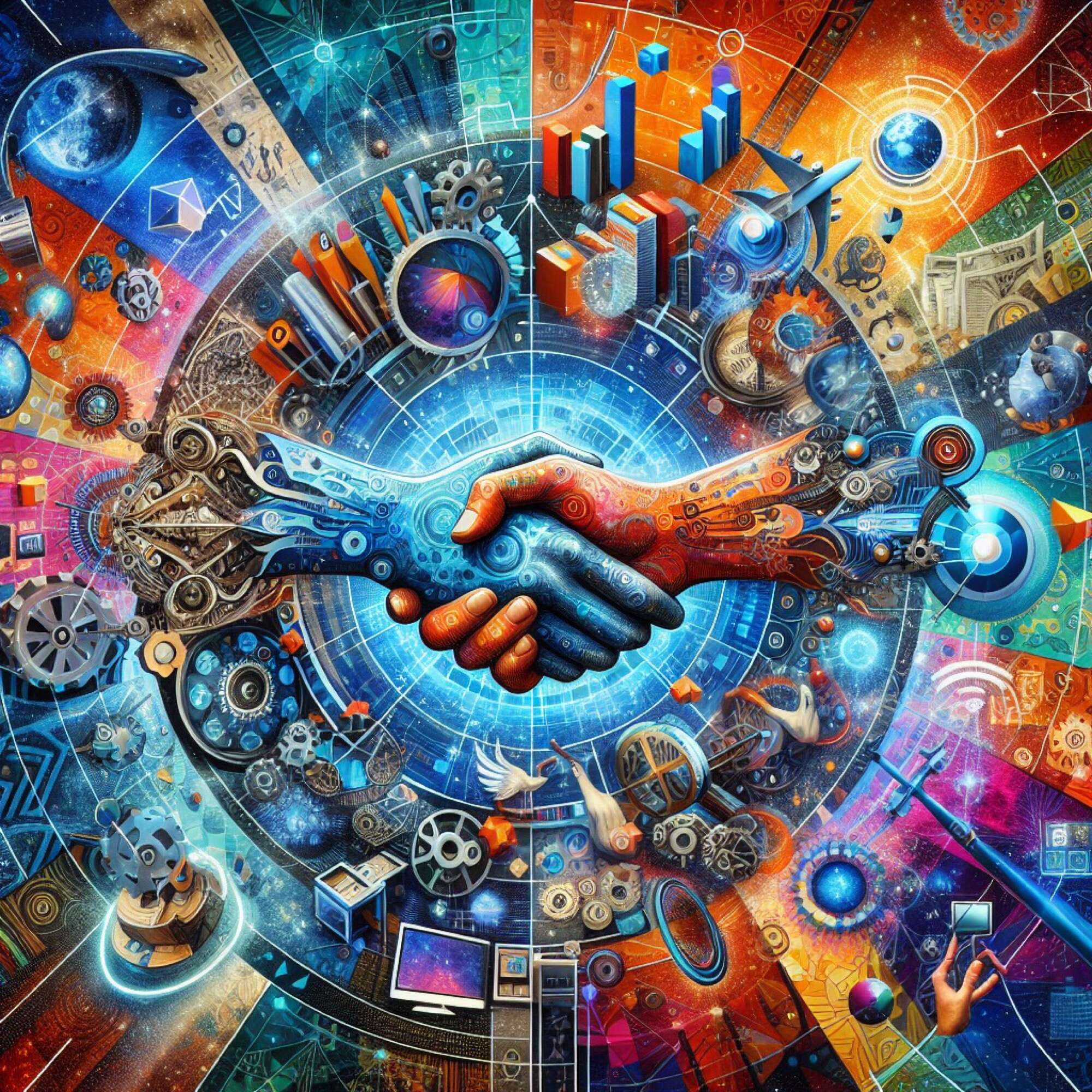 Title: "Merging Giants & Inflation Insights: Navigating the Financial Waves" episode artwork