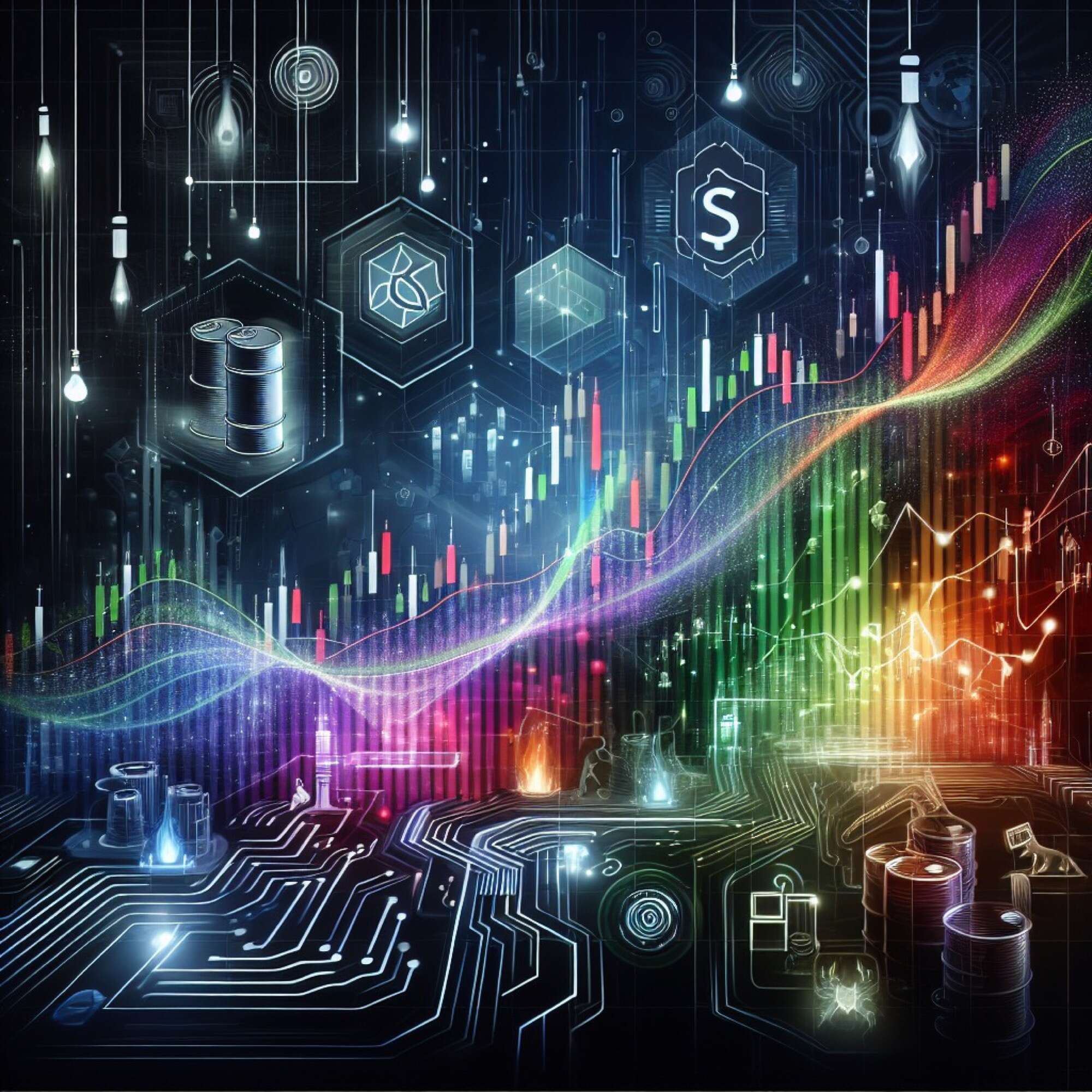 Title: "Stock Surges, Fintech Rivalry, and Energy Market Dynamics" episode artwork